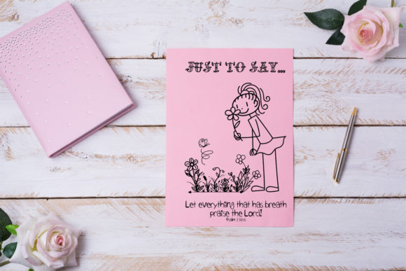 A5 Scripture Doodles for Crafts & Faith Projects