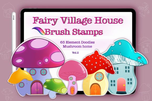 Build DIY Design House Mushrooms Village Brushes Review
