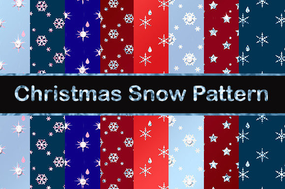 Christmas Blue Pink Patterns for Festive Branding