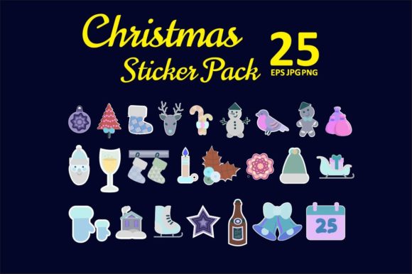 Christmas Sticker Icons: A Designer's Review for Holiday Projects