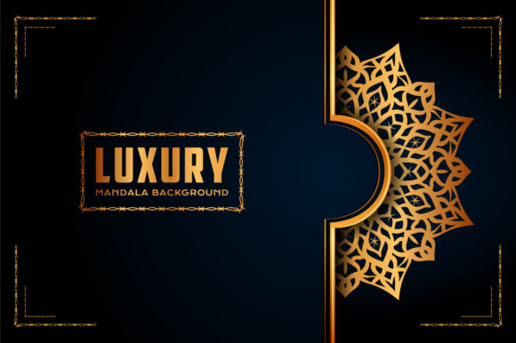 Mandala Background Luxury Vector Pattern