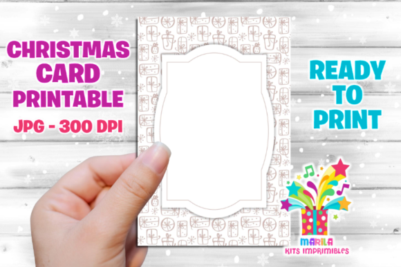 Reviewing Christmas Card Printable 12 for Holiday Stitching