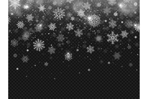 Winter Falling Snow: Premium Backgrounds for Brands
